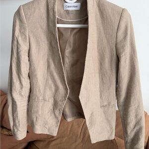 Calvin Klein Women's Beige Blazer